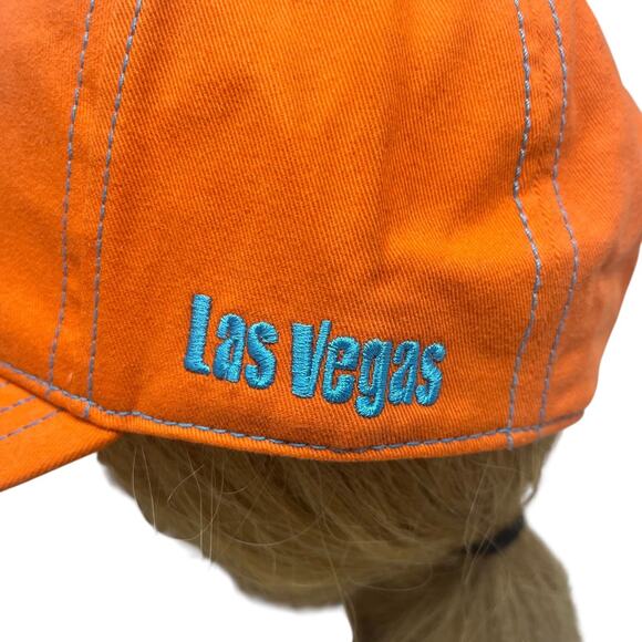 Elton John Hat Men's Adjustable One Size Orange Rainbow Logo Las Vegas New - Picture 7 of 10